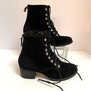 Women’s Black Suede Ankle Boots Size 6